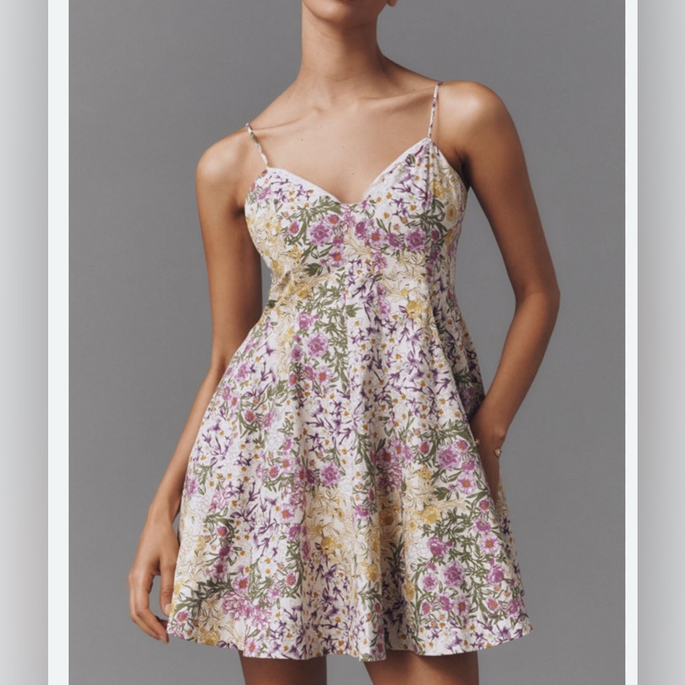 Maeve Multicolor Floral Mini Dress